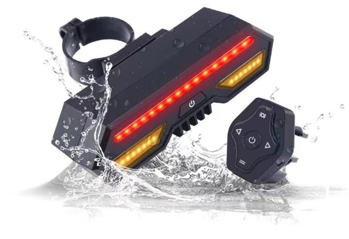 4G Bicycle GPS Tracker With LED Safety Tail Light Flash