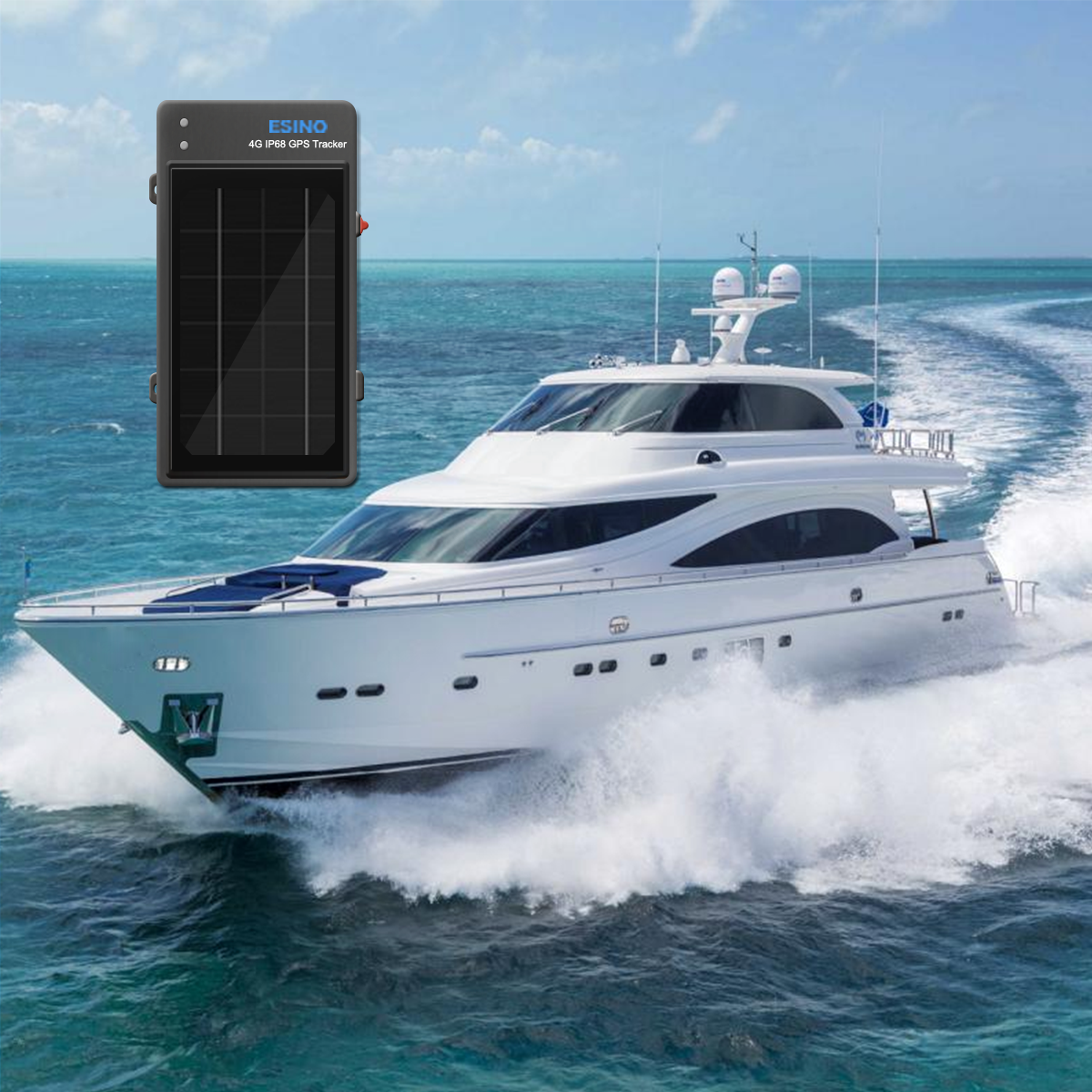 20000mah Waterproof 4G Solar GPS tracker For Fishing boat_NB-IOT